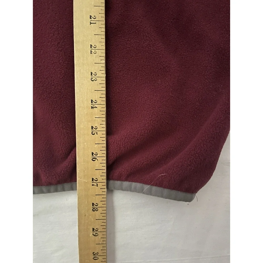 Drake Waterfowl Snap Fleece Jacket Men's Size Large Red Long Sleeve